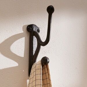 Simons Home Wrought Iron Double Hook